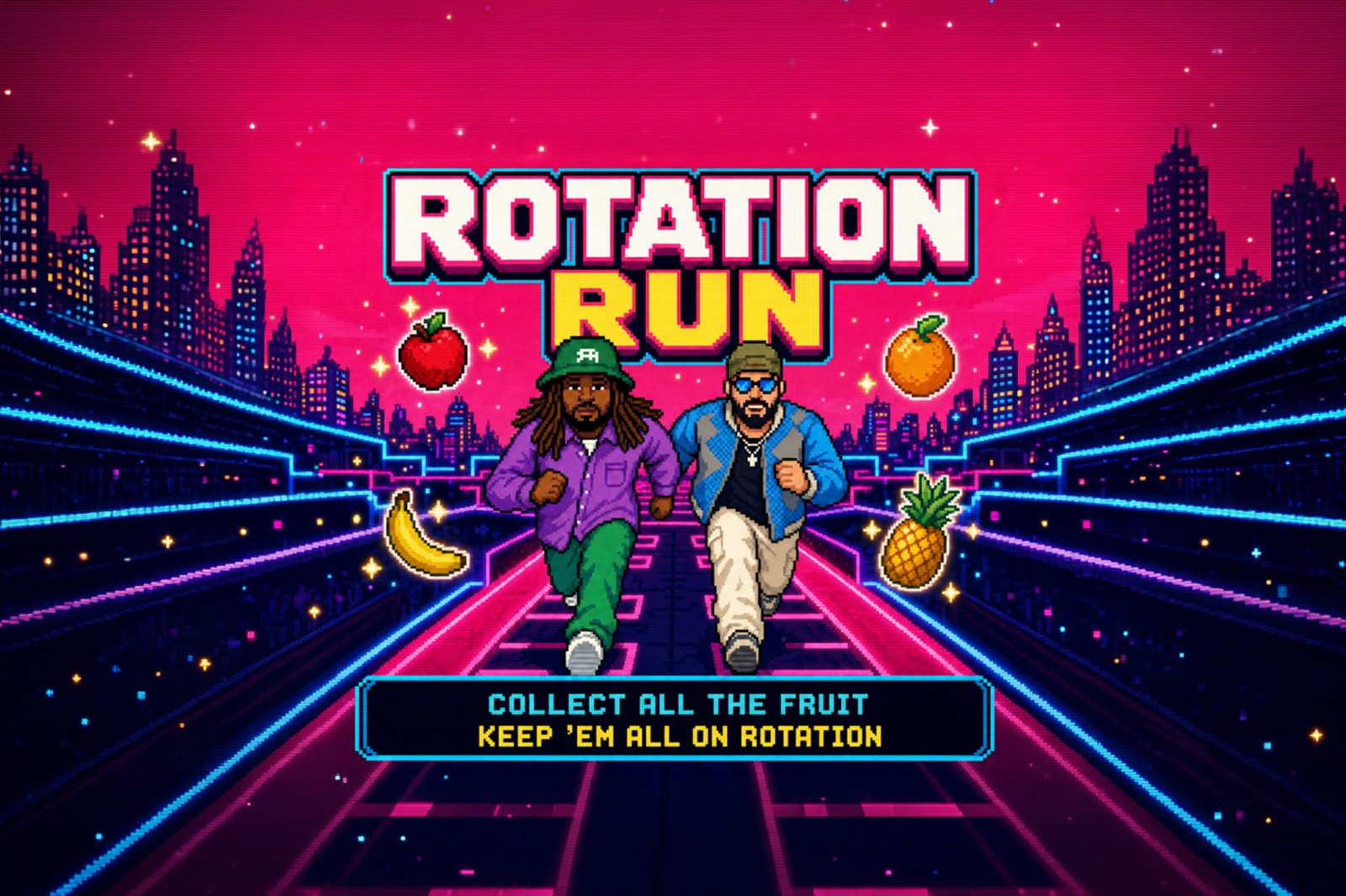 Rotation Run game artwork featuring Andy Mineo and nobigdyl.